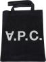 A.p.c. Blauwe Japanse Denim Laure Tote Bag Blue Dames - Thumbnail 8