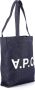 A.p.c. Blauwe Japanse Denim Laure Tote Bag Blue Dames - Thumbnail 4