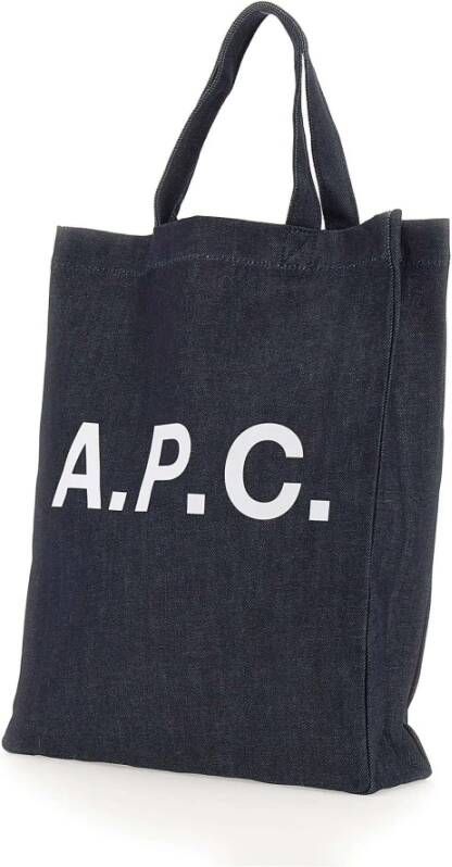 A.p.c. Tote Bags Blauw Unisex