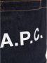 A.p.c. Blauwe Katoenen Tote Tas met Handvatten Blue Dames - Thumbnail 4