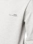A.p.c. Ribgebreide Sweatshirt met APC Logo Gray Heren - Thumbnail 2