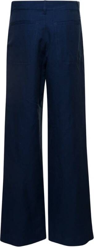 A.p.c. Wide Trousers Blauw Dames