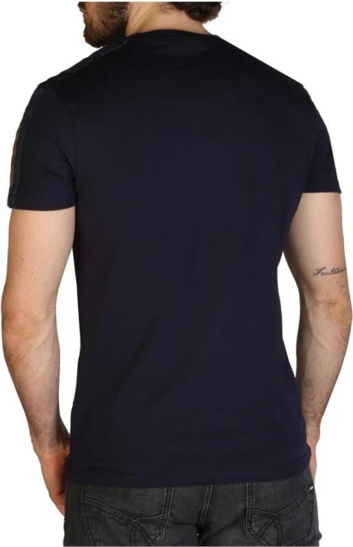 Aquascutum Men's T-shirt Blauw Heren