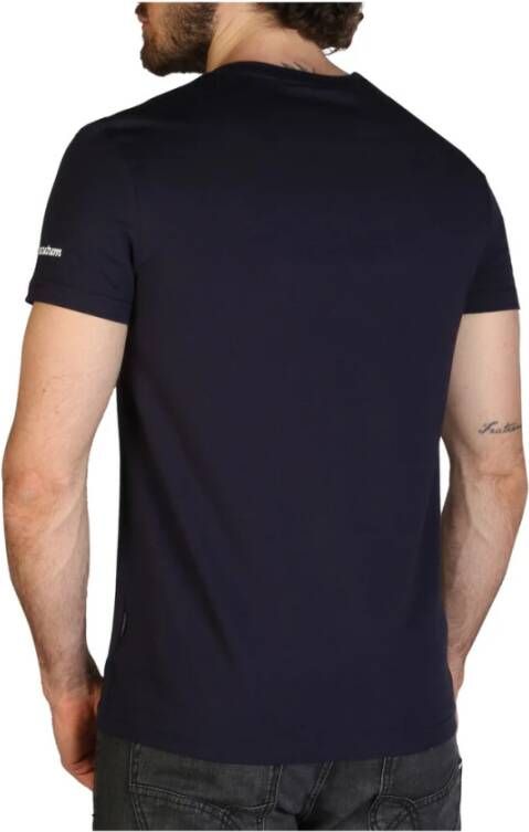 Aquascutum T-Shirts Blauw Heren