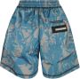 Aries Abstract Print Elastische Taille Shorts Blue Heren - Thumbnail 2