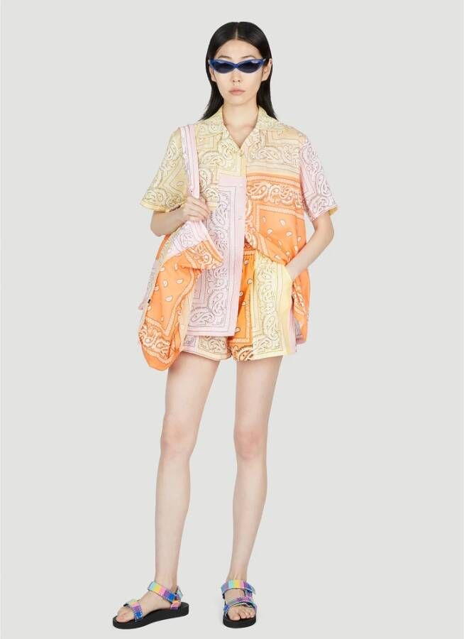 Arizona Love Katoenen Paisley Shorts Roze Dames