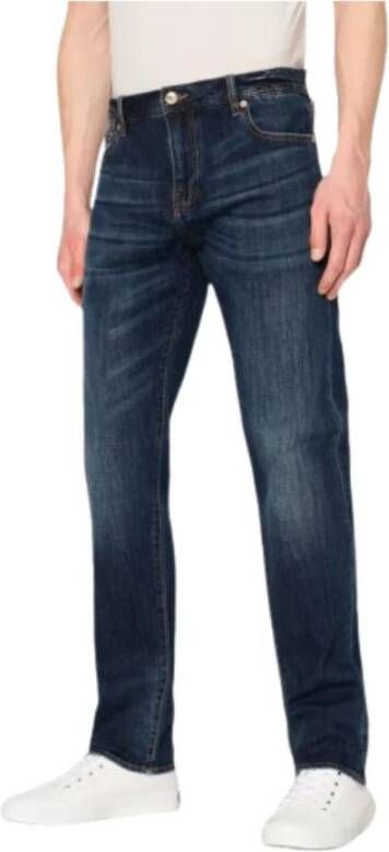 Armani Exchange 5 Zakken Jeans Blauw Heren