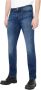 Armani Heren Blauwe Jeans met Ritssluiting en Knoopsluiting Blauw Heren - Thumbnail 4