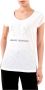 Armani Exchange Logo Versierd Katoenen T-Shirt White Dames - Thumbnail 4