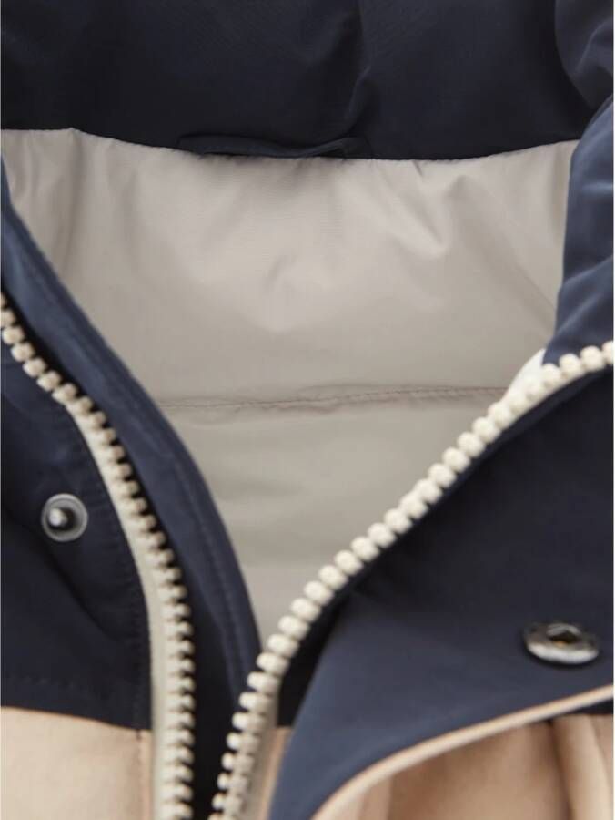 Armani Exchange Beige Puffy Jas met Velvet Effect Beige Heren