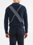 Armani Exchange Blauwe Sweaters met U Giro Ciniglia Logo Blue Heren - Thumbnail 2