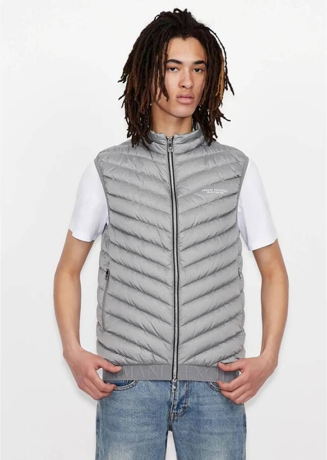 Armani Exchange-Bodywarmer Grijs Heren