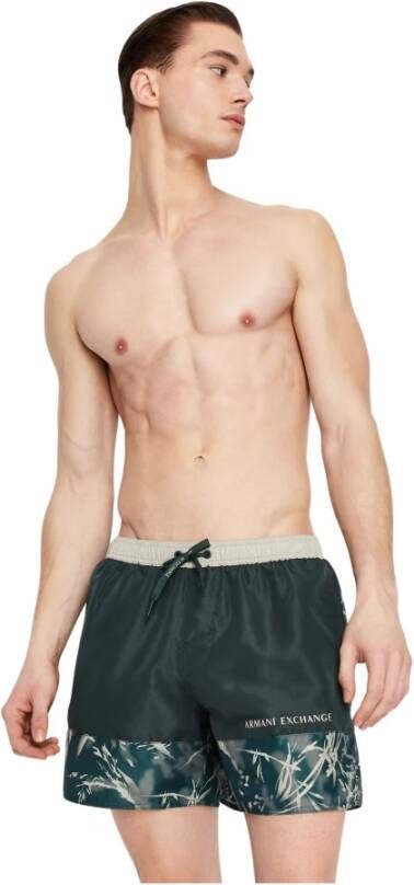 Armani Exchange Boxer bad Groen Heren