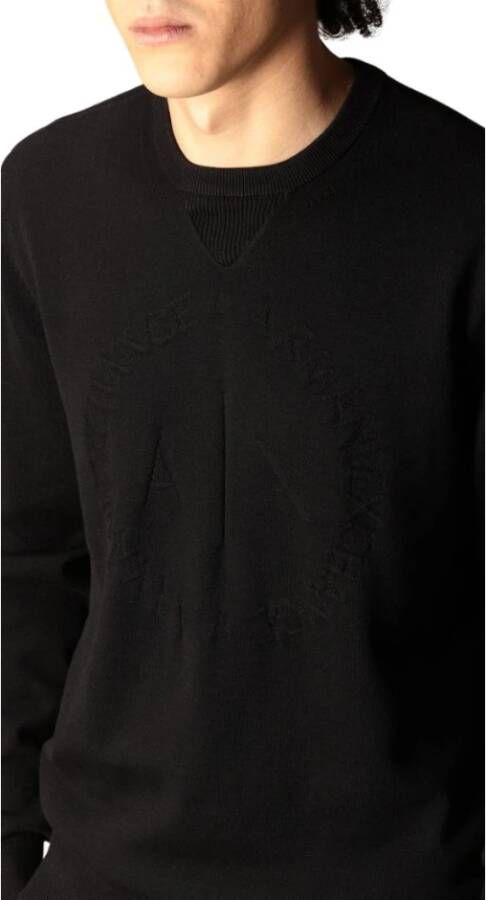 Armani Exchange Casual Pullover Zwart Heren