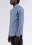 Armani Stijlvolle Katoenen Overhemd met Micro Patroon Blauw Heren - Thumbnail 2