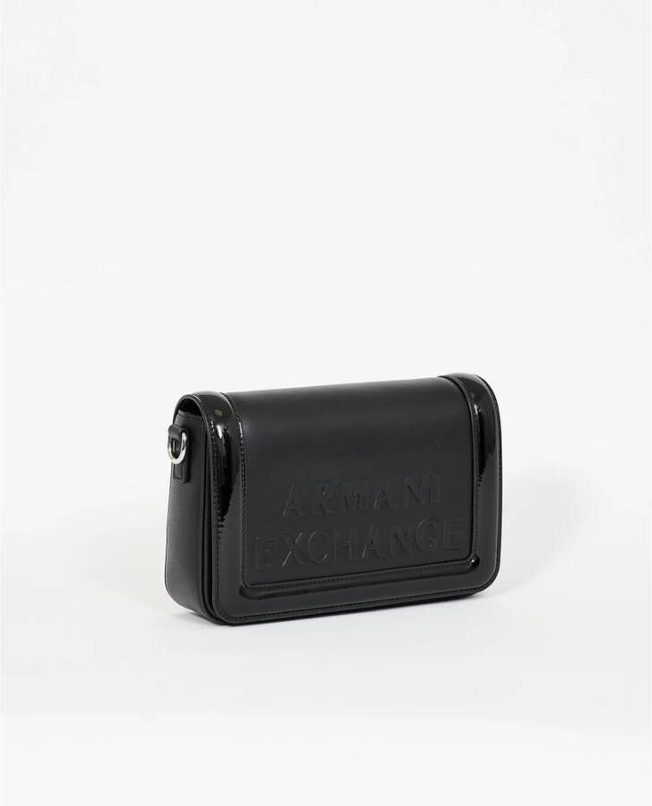 Armani Exchange Compacte schoudertas met cool design Black Dames