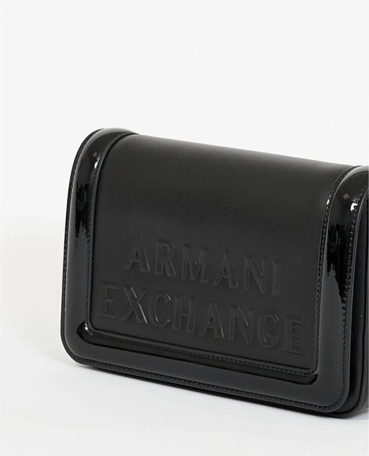 Armani Exchange Compacte schoudertas met cool design Black Dames