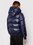 Armani Exchange Blauwe Gewatteerde Jas Mannen Casual Herfst Winter Blue Heren - Thumbnail 2