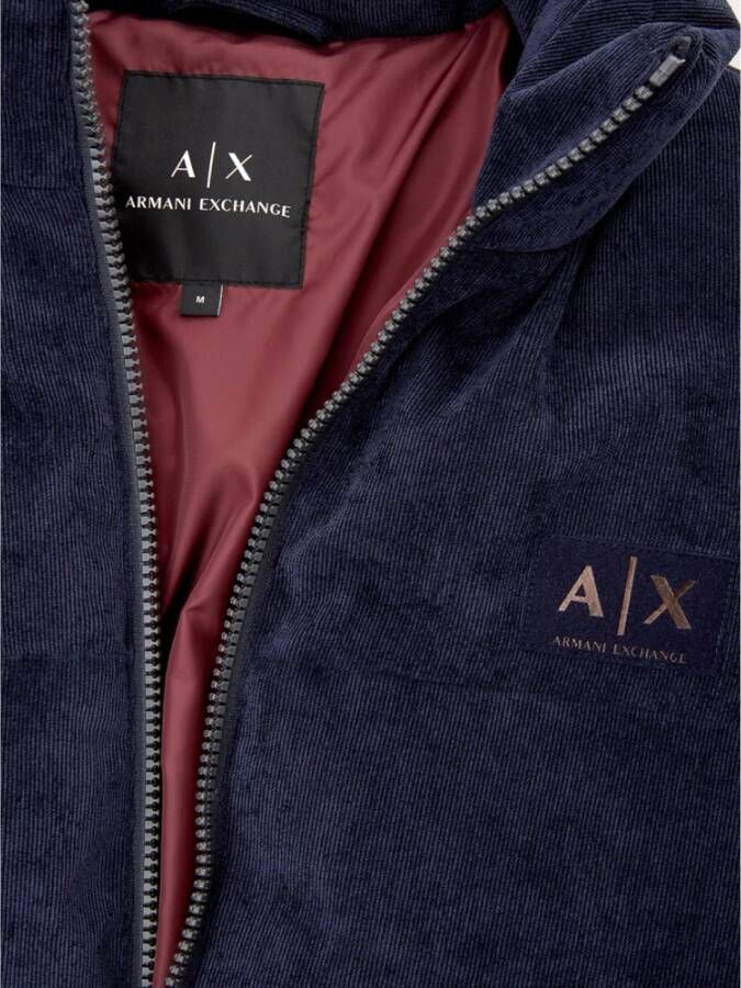 Armani Exchange Down Jackets Blauw Heren