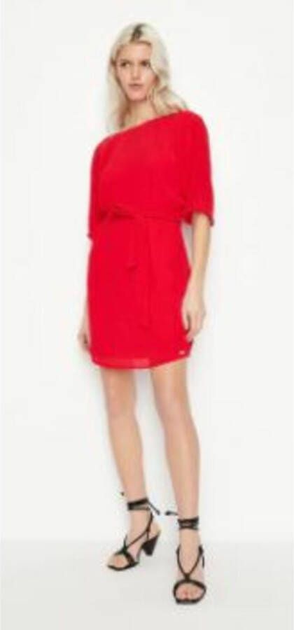 Armani Exchange Women Clothing Dress Red Ss22 Rood Dames