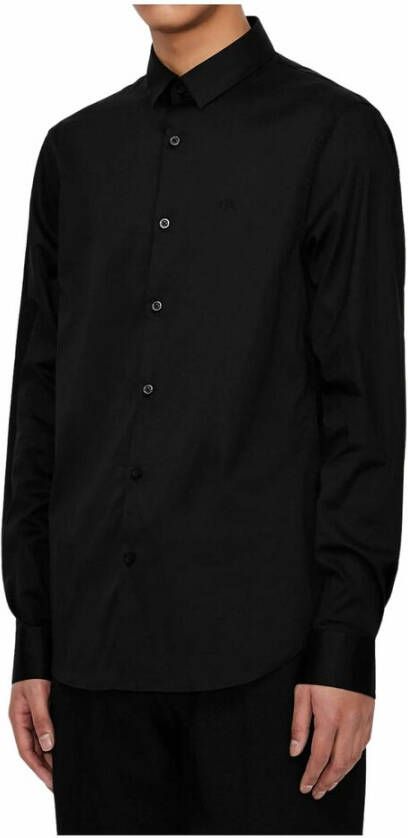 Armani Exchange Shirts Black Zwart Heren