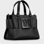 Armani Exchange Stijlvolle Polyurethaan Handtas met Polyester Voering Black Dames - Thumbnail 2