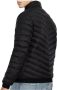 Emporio Armani Zwarte gewatteerde jas met hoge kraag en logo Black Heren - Thumbnail 10