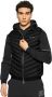 Armani Exchange Zwarte mouwloze jas met ritssluiting en zijzakken Black Heren - Thumbnail 8