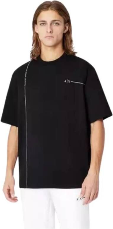 Armani Exchange Klassiek T-Shirt Zwart Heren