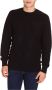 Armani Zwarte Sweaters met V-Hals en Geribbelde Details Zwart Heren - Thumbnail 2