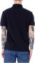 Armani Exchange Blauwe effen polo met knoopsluiting Blue Heren - Thumbnail 5