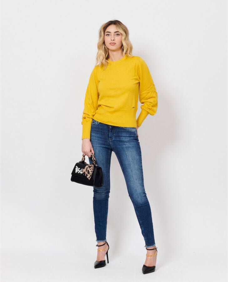 Armani Exchange Long Sleeve Top Geel Dames
