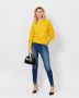 Armani Exchange Gele Trui Geribbelde Boorden Pofmouwen Yellow Dames - Thumbnail 2
