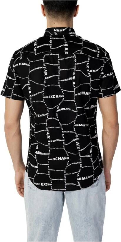 Armani Exchange Men& Shirt Zwart Heren