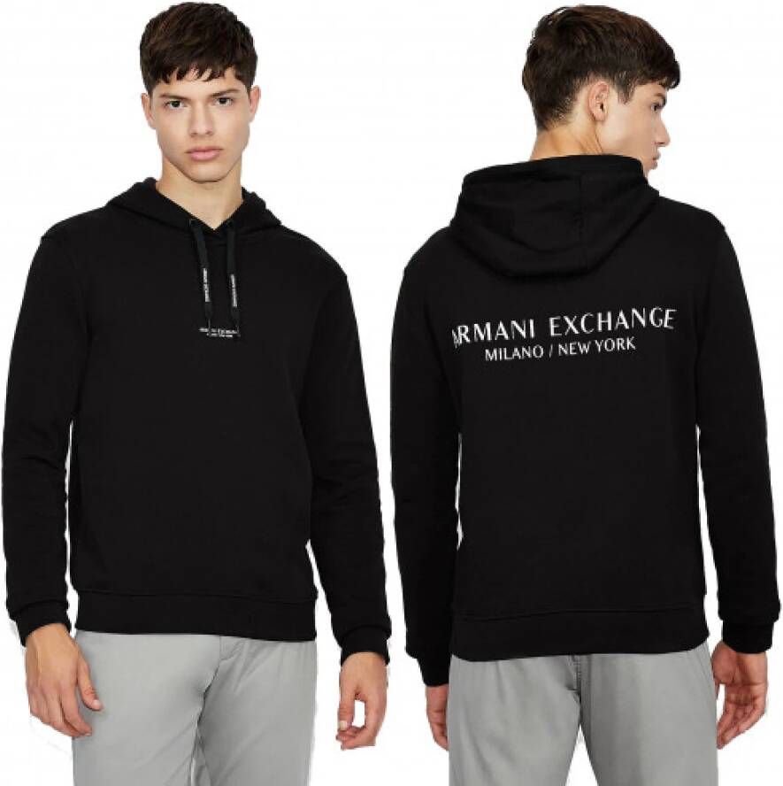 Armani Exchange Nieuwe hoodie Zwart Heren