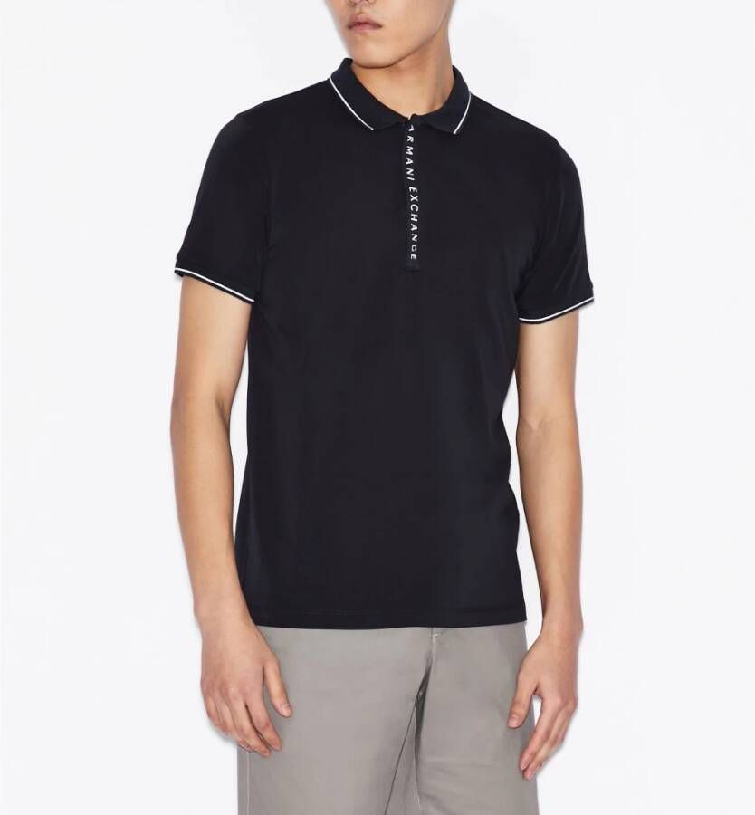 Armani Exchange Polo m c oog Blauw Heren