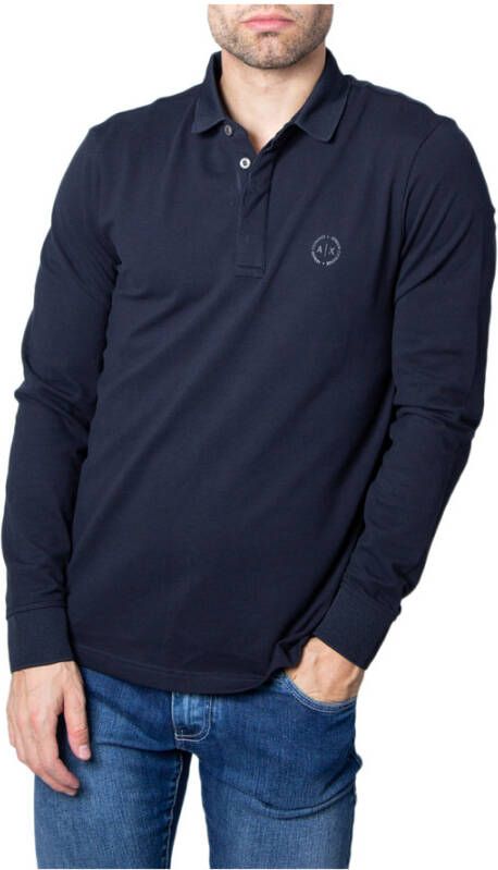 Armani Exchange Poloshirt Blauw Heren