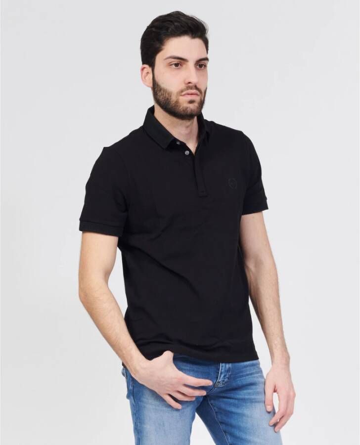 Armani Exchange Polo Shirt Zwart Heren