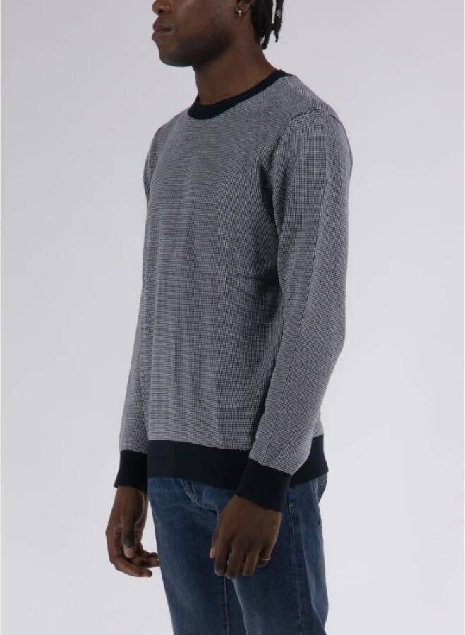 Armani Exchange Round-neck Knitwear Blauw Heren