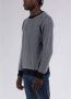 Armani Exchange U Giro Microfantasia Rondehals gebreid kledingstuk Blue Heren - Thumbnail 4