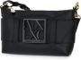 Armani Exchange Zwarte Schoudertas met Logo Plaque voor Vrouwen Black Dames - Thumbnail 2