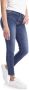 Armani Blauwe Slim Fit Jeans met Klassieke 5 Zakken Blauw Dames - Thumbnail 6