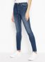 Armani Blauwe Slim Fit Jeans met Klassieke 5 Zakken Blauw Dames - Thumbnail 4