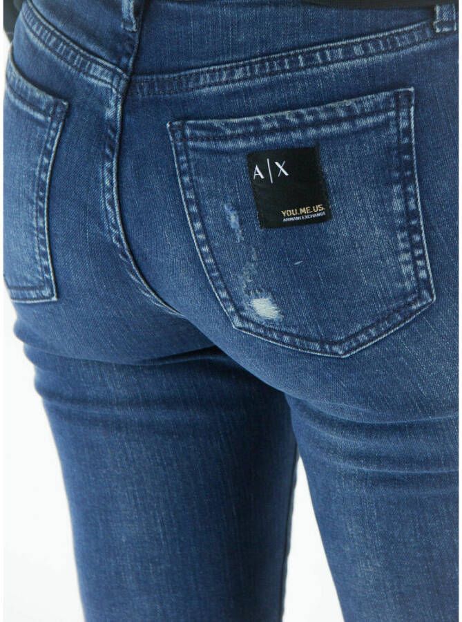 Armani Exchange Skinny jeans Blauw Dames