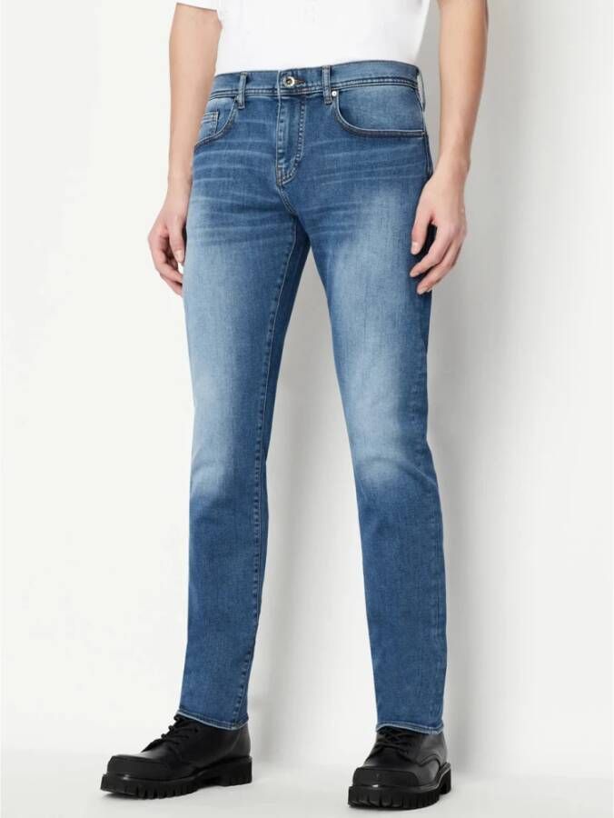 Armani Exchange Slim Fit Denim Jeans Blauw Heren