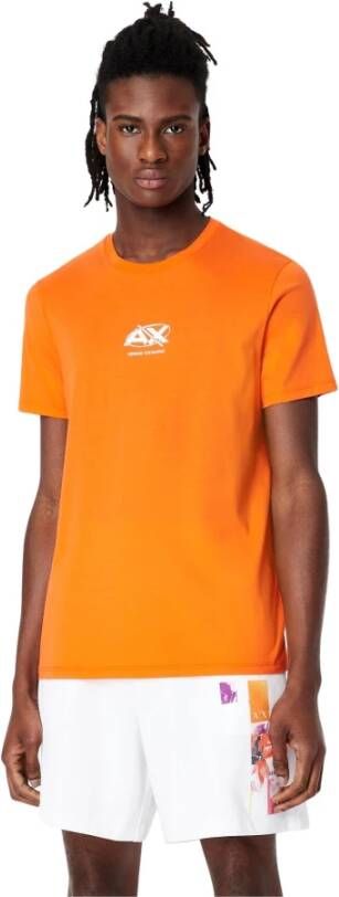 Armani Exchange Stijlvolle T-shirt Oranje Heren