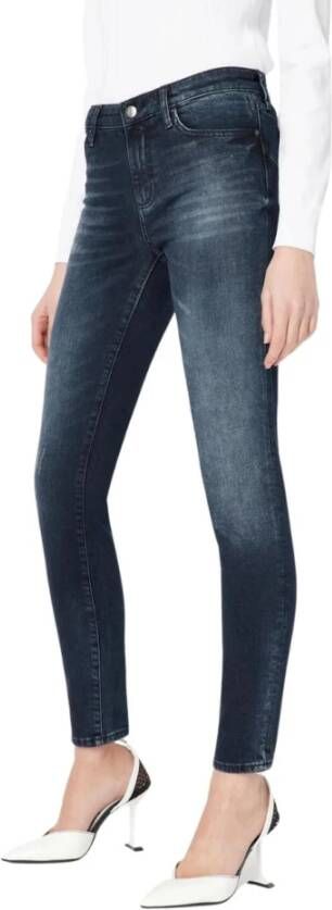 Armani Exchange Super Skinny Jeans Mile High Blauw Dames