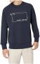 Emporio Armani Blauwe Stijlvolle Ronde Hals Sweatshirt voor Heren Blue Heren - Thumbnail 6