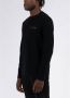 Armani Exchange Zwarte biologisch katoenen trui met logodetail Zwart Heren - Thumbnail 4