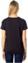 Armani Exchange Gedrukt T-shirt met Korte Mouwen voor Dames Black Dames - Thumbnail 3